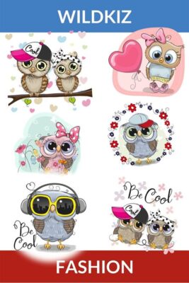 Eulen Babys, niedliche Designs